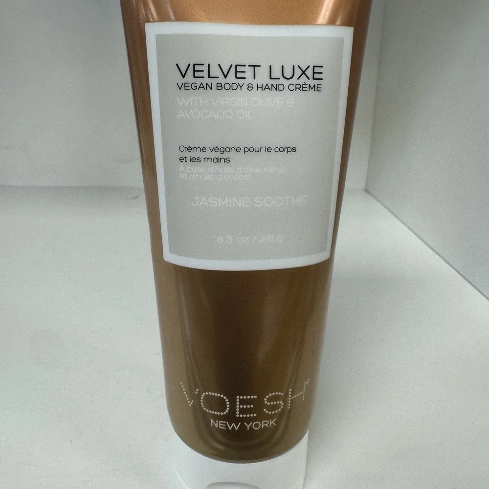 VOESH Velvet Luxe Jasmine Soothe Vegan Body & Hand Creme Lotion‎ 8.5 oz